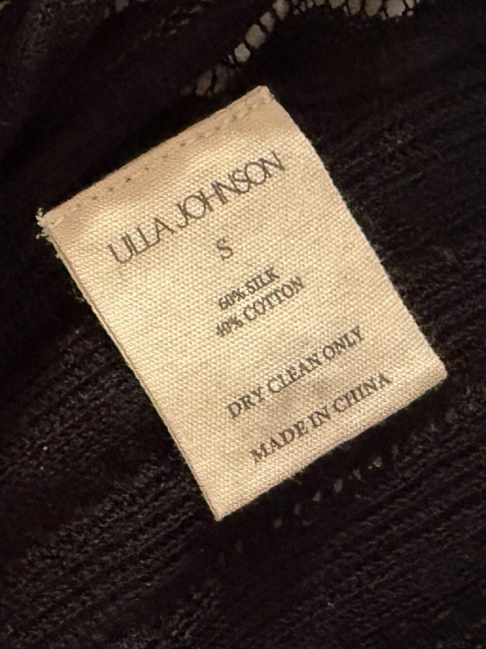 Ulla Johnson Callie Knit Tank Black - Picture 4 of 4